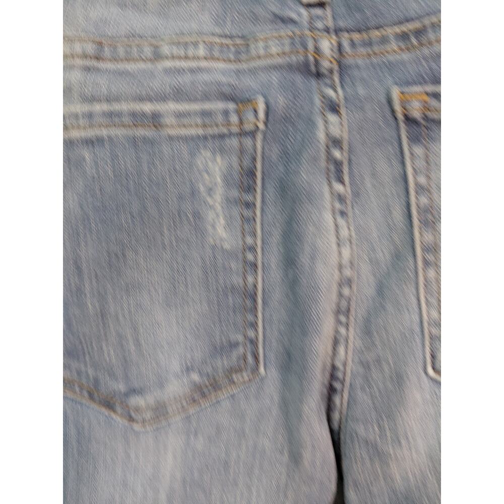 Express Ankle Legging Mid Rise Yellow Stripe Blue Jeans Women Size 4R - Picture 7 of 16